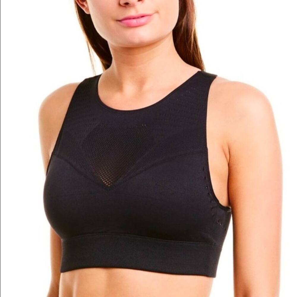 Varley Black Seamless Macapa Sports Bra  Size XXS/XS